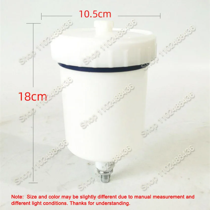600ML Spray Gun Pot Plastic Pot for Japan ANEST IWATA On Pot White Paint Spray Gun Accessories Consumable Paint Tools