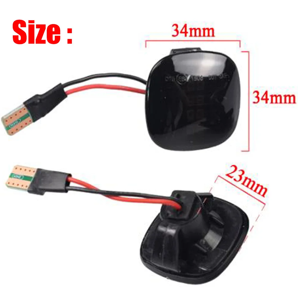 2X Dynamic Led Turn Signals Side Marker Light Lamp For Skoda Fabia Octavia Mk1 Mk2 Roomster Rapid NH3 For Audi A3 8L A4 8D A8