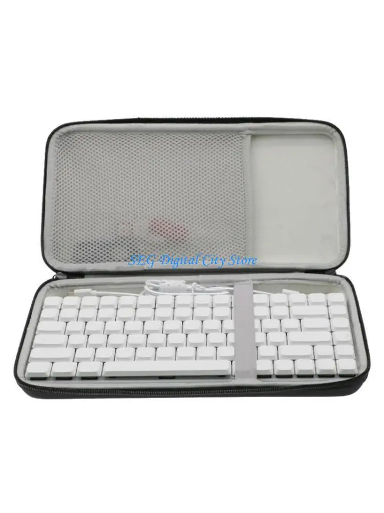 

U75B Black Carrying Storage Bag Gray Lining for K3 Mechanical Keyboards