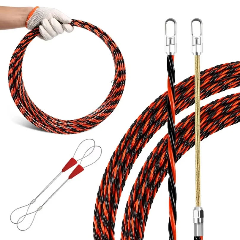Motorcycle Threading Device 5/10/15/20/25/30/50M Cable Wire Threader Puller Lead Device Construction Electrician Hand Tools