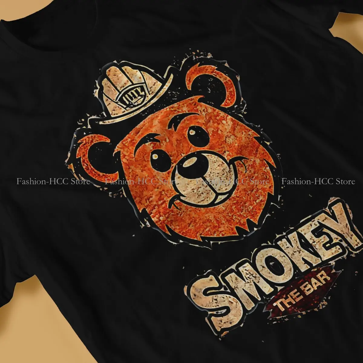 Smokey The Bear Smokey Says Wildfire Wise Cute Tshirt Vintage Men Grunge Teenager Clothing Top Oversized Cotton O-Neck T Shirt