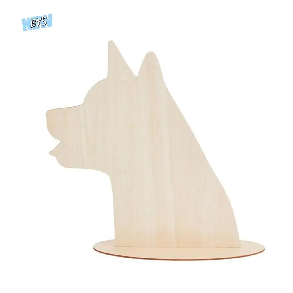 

DIY Dog Silhouette Display Stand Decorative Removable Wood Pet Bib Display Rack Easy To Assemble Photography Props