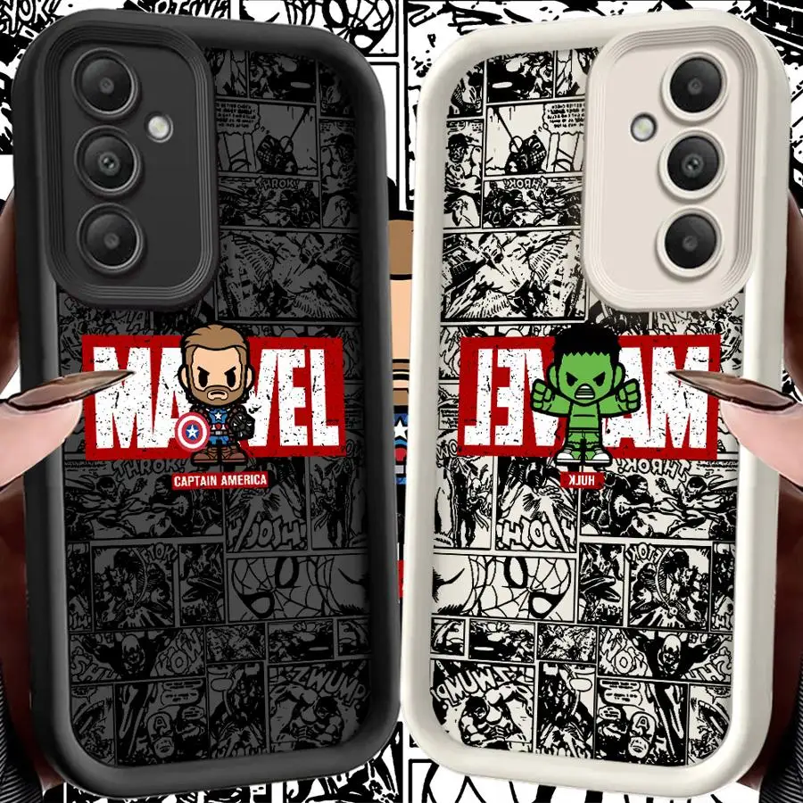 

Phone Case for Samsung Galaxy S22 S23 FE S25+ S25 Ultra S20FE S21 S24Ultra S24 Plus TPU Soft Marvel Hulk Comic