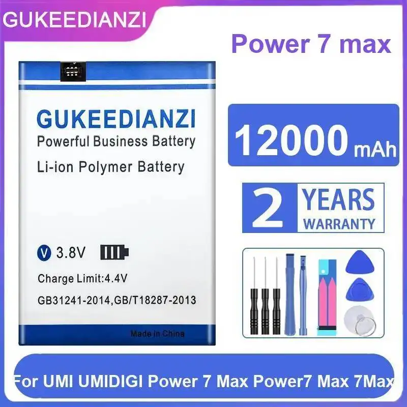 

Аккумулятор большой емкости 12000 мАч для Umidigi Umi Power 7 Max, легкий, для мобильного телефона