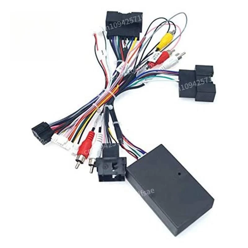 

-Car 16PIN Audio Power Cord Radio Wiring Harness With Canbus Box For Ford Focus F150 Ranger 2012-2015