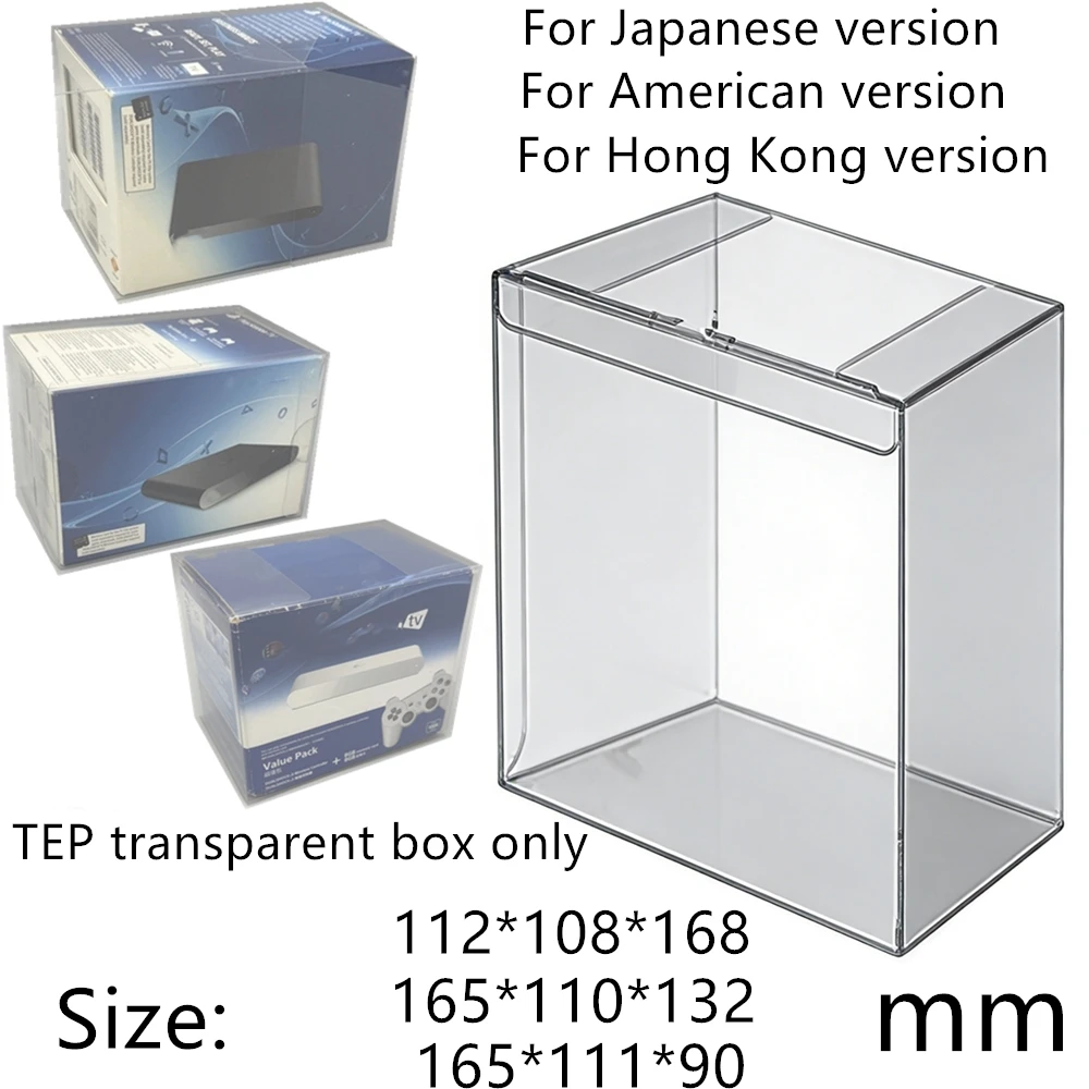 Transparent Box Protector For PlayStation TV Controller/PSVTV Collect Boxes PET Storage Game Shell Clear Display Case