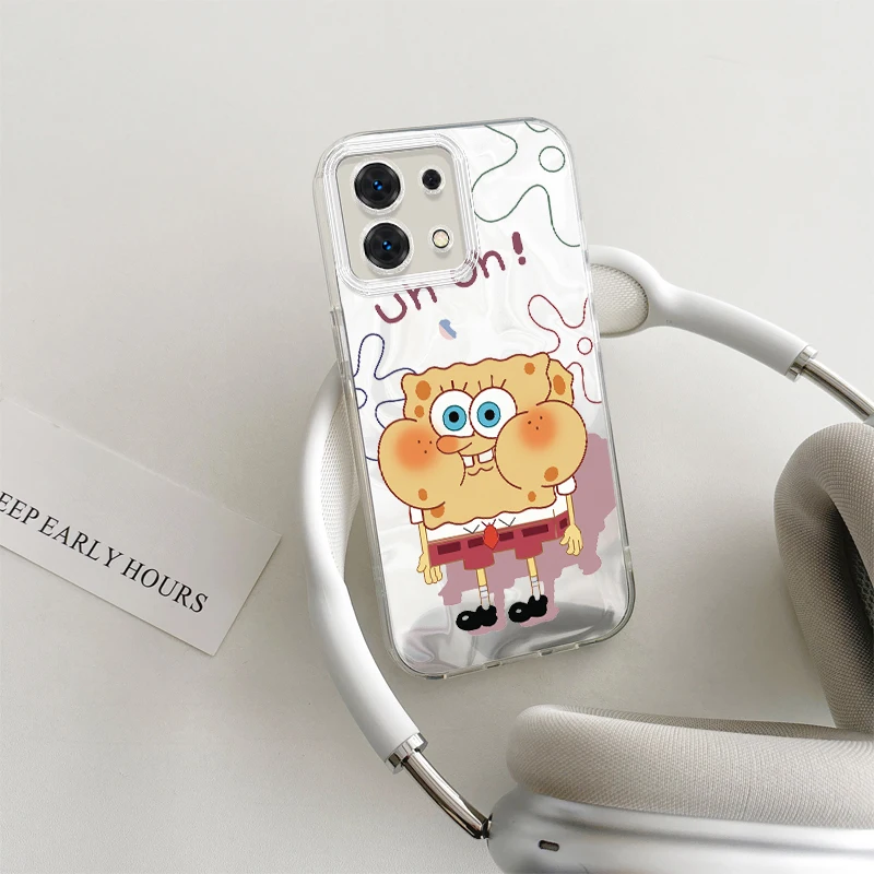 Cartoon Gradient SpongeBob SquarePants custodia per telefono per Redmi Note 13 12 11 10 Pro Plus 13C 12C 10C 9C A2 A1 Cover posteriore antiurto