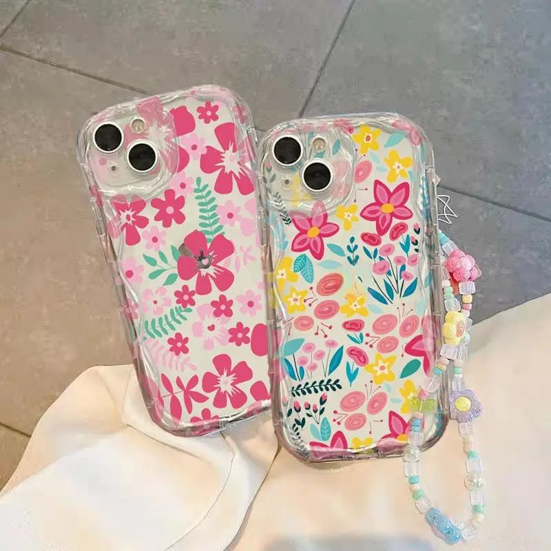 Чехол для Redmi 14C 13C 12C 10C 9T 9A 9C 13 12 10 A3 A2 A1 POCO F3 Note 12 4G 13 Pro Plus 11S 12S, чехол Flower Wave