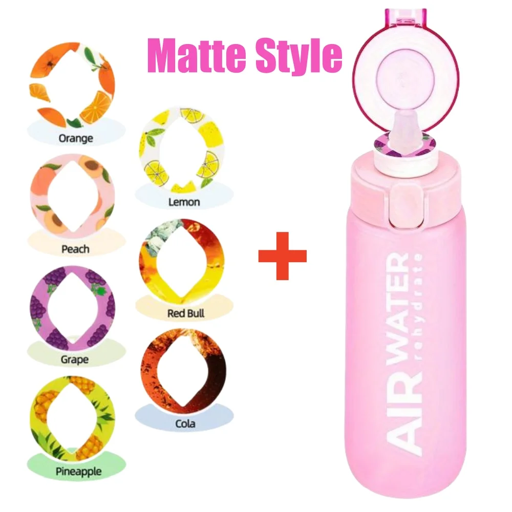 750 ml / 25 oz waterfles met fruitsmaak 0 suiker 0 calorieën sportdrinkbeker met 7 fruitpods ideaal voor fitnesssporten buiten