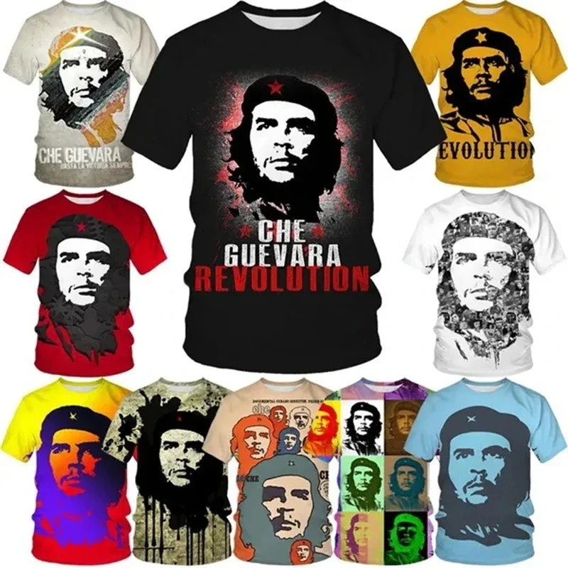 New Revolutionary Characters Che Guevara 3D printed T-shirt casual top short sleeved men\'s T-shirt street wear