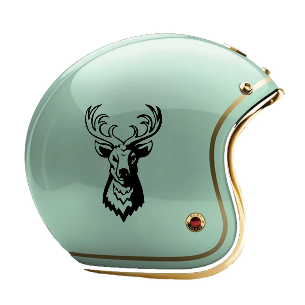 Domineering deer cartoon animal car sticker, vinyl waterproof material accessories, small decal for motorcycles and helmets