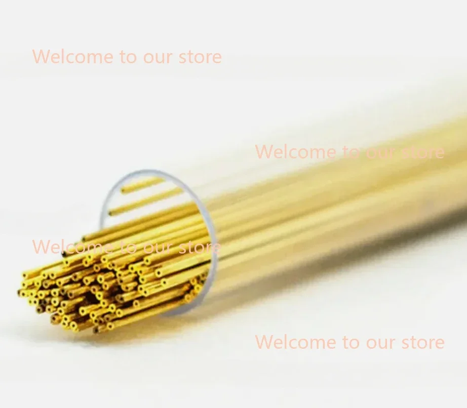 100pcs 0.3-1.5X400mm EDM Drilling Electrodes Single-Channel Brass Copper Tube image 4