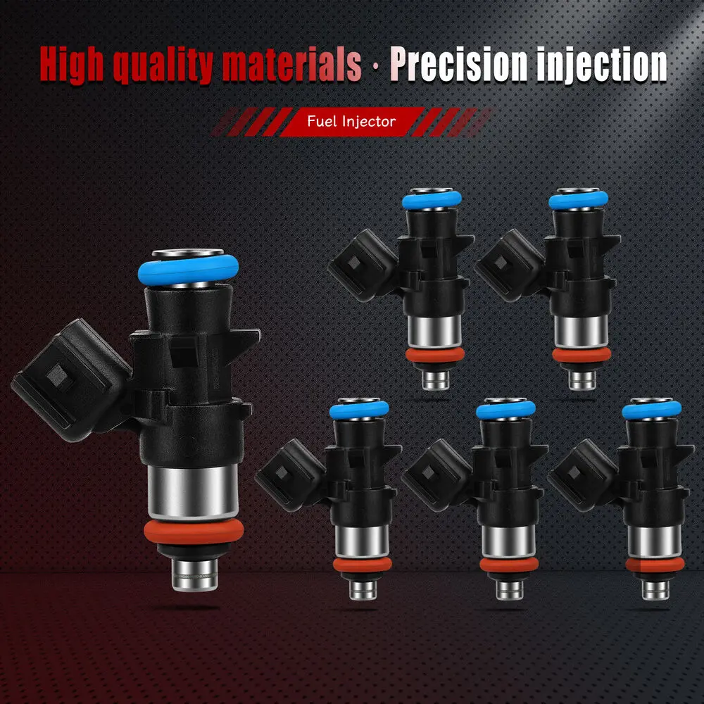 

6 Fuel Injectors for Jeep Grand Cherokee Wrangler Dodge Avenger Challenger 3.6L