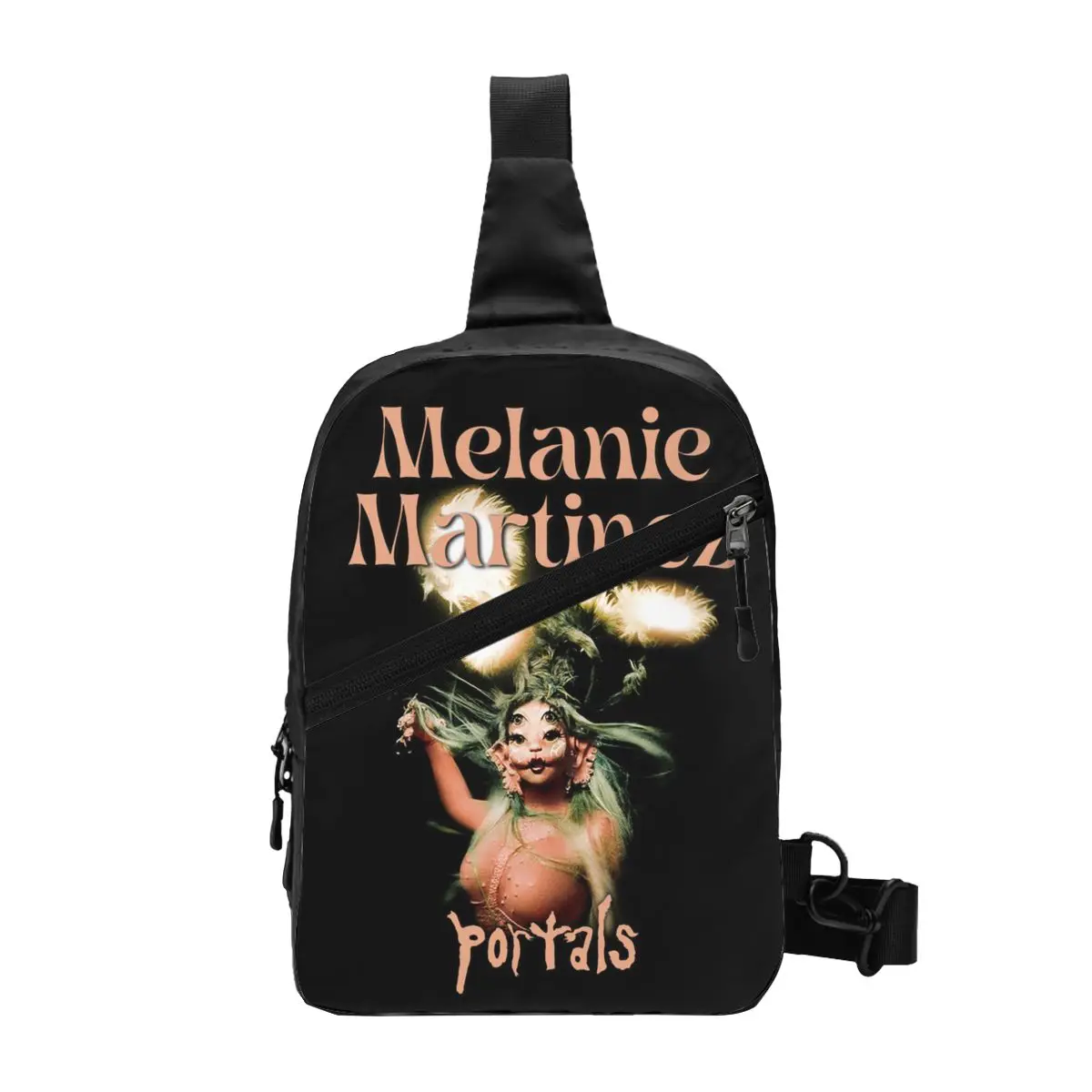 

Custom Cool American Folk Singer Melanie Martinez Sling Bags for Travel Hiking Men's Crossbody Chest Backpack Shoulder Daypack