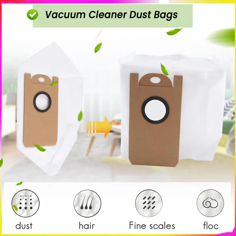 M04K 10 шт. сменные мешки для сбора пыли, аксессуары для мешков для мусора для XIAOMI VIOMI S9, запчасти для робота-пылесоса