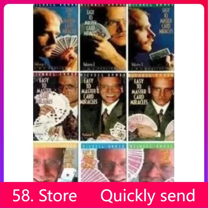 

New 2025 Michael Ammar Easy To Master Card Miracles 1-9sets - Magic tricks ( 58 Store Download )