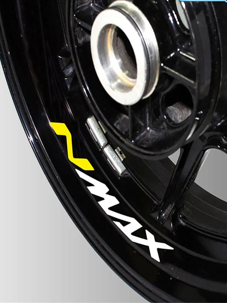 For NMAX125 NMAX155 NMAX 125 155 Motorcycle Inner Ring Wheel Stickers Reflective Tire Rim Stripe Tape Stripe Decals Waterproof