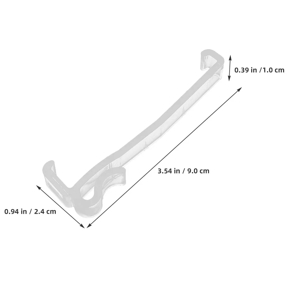 15Pcs Clear Plastic Valance Clips for Vertical Blinds Replacement Easy Install Universal Fit Secure Hold Transparent Blind