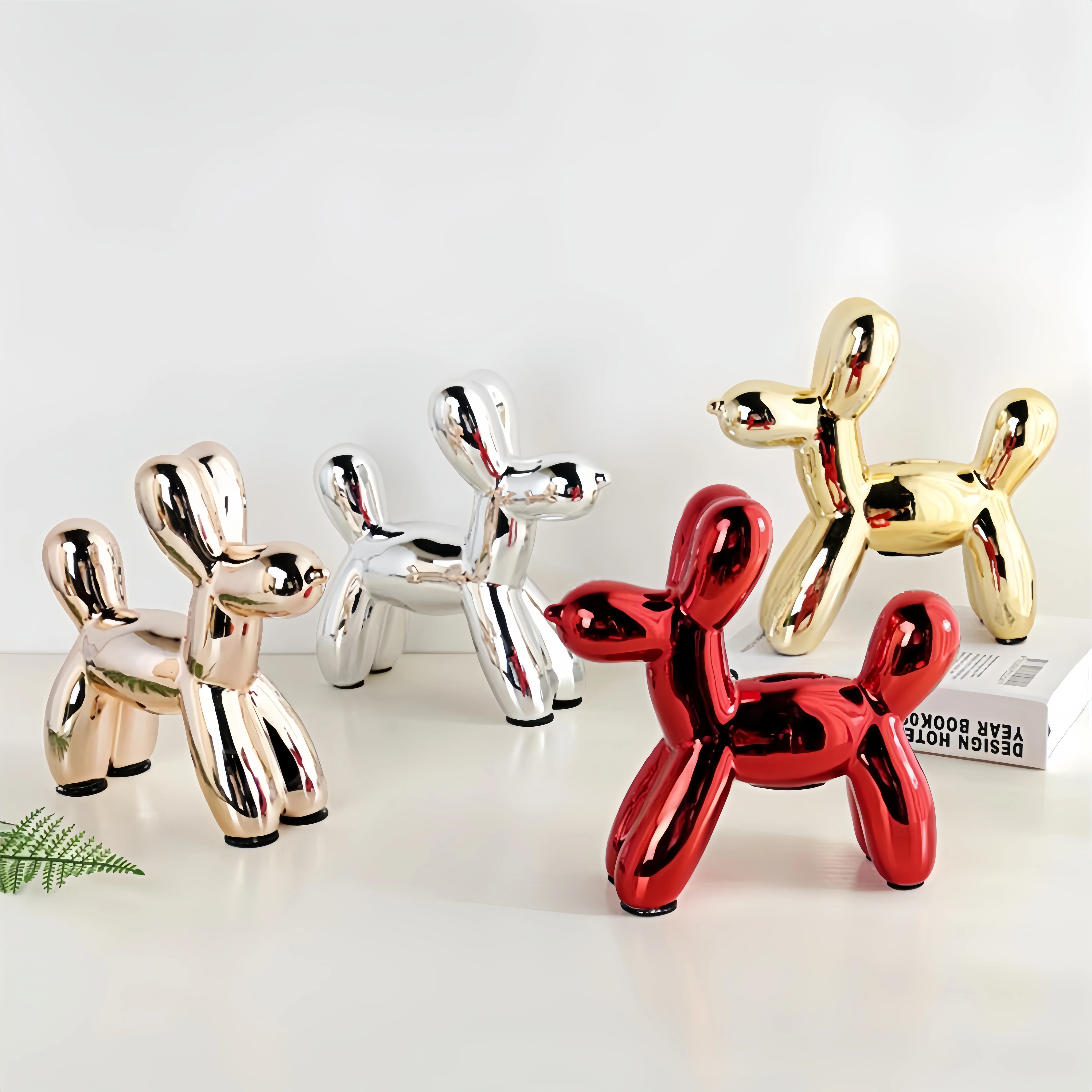 ceramic Balloon Dog Sculpture Home Decor room Decoration Accessories Office Nordic Animal Decorative