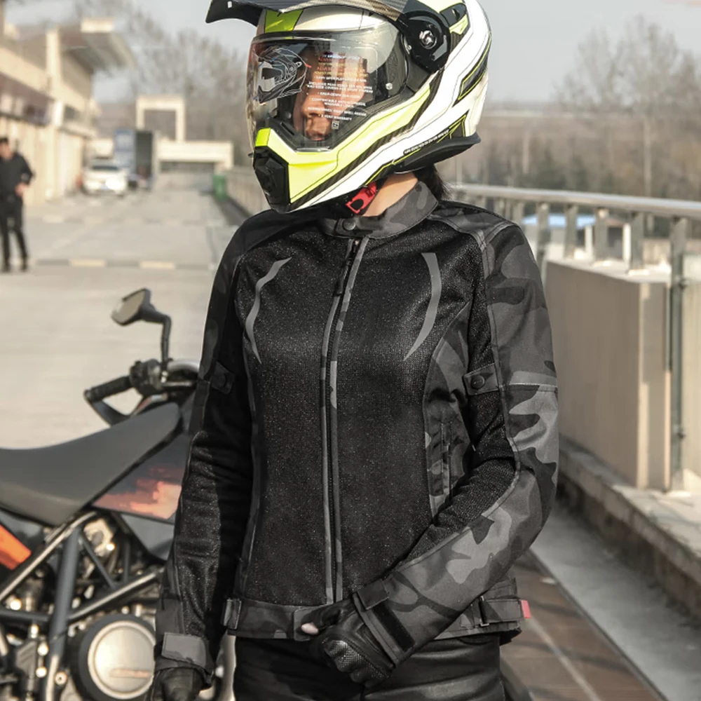 

Motorcycle Wear women's Reflective Jacket Commuter Breathable Motorcycle Wear Casual Jacket Summer Women's