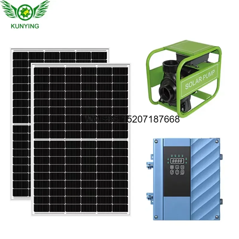 Wmwmnu For 12V 24V 48V 750W Solar Powered Surface Water Pump for Farm Irrigation