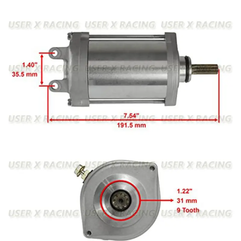 USERX Universal motorcycle Starting motor For B-King GSXR1300R 08 Hayabusa GSX1300R   08-16 31100-15H00 31100-15H20