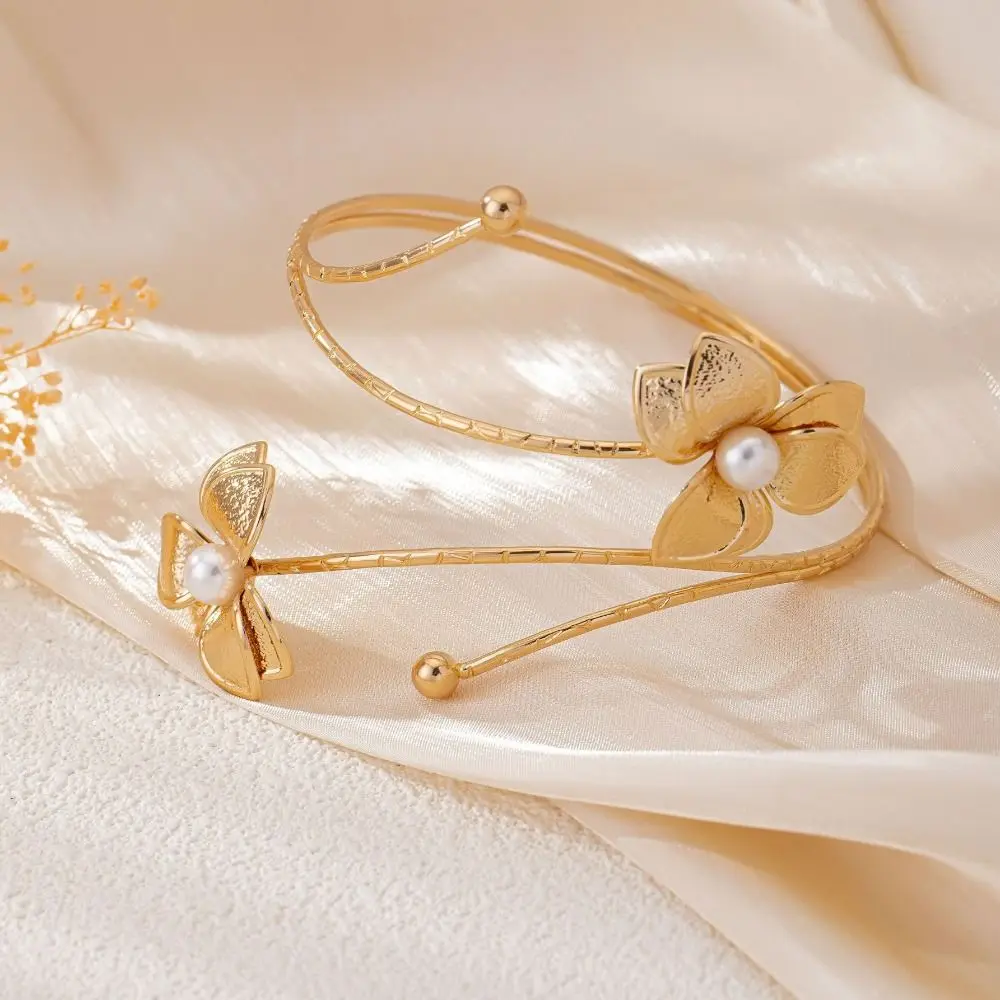 Glamorous Metal Tassel Arm Chain Adjustable Multi Style Wide Open Bangle Fashion Retro Armband Women's Accessories