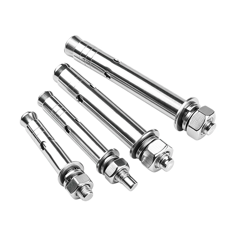 304 Stainless Steel Expansion Bolt GB22795 M6 M8 M10 M12 Sleeve Anchor Concrete Wall Fastener, Heavy Duty Anchor Screw view 4