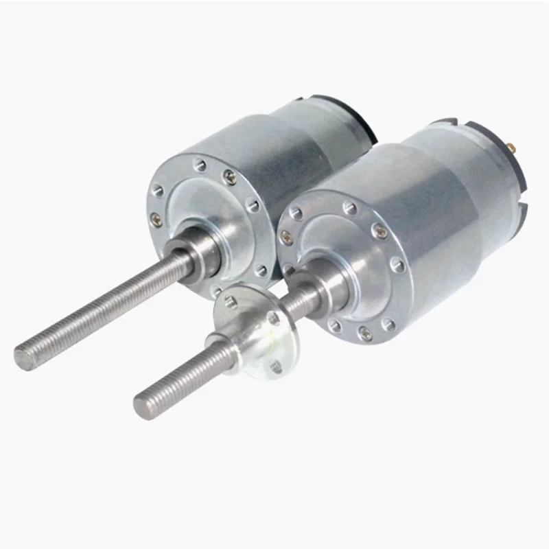 JGB37-520 DC reducer motor M6 screw with flange rotary push rod motor 12V 24V 960/600/320/200/107/66/45/35/22/7RPM  esp32