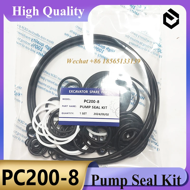 PC200-8-Pump Seal Kit Excavator Repair Seal Kit Oil Seal Kit for Komatsu PC200-8 Excavator Parts