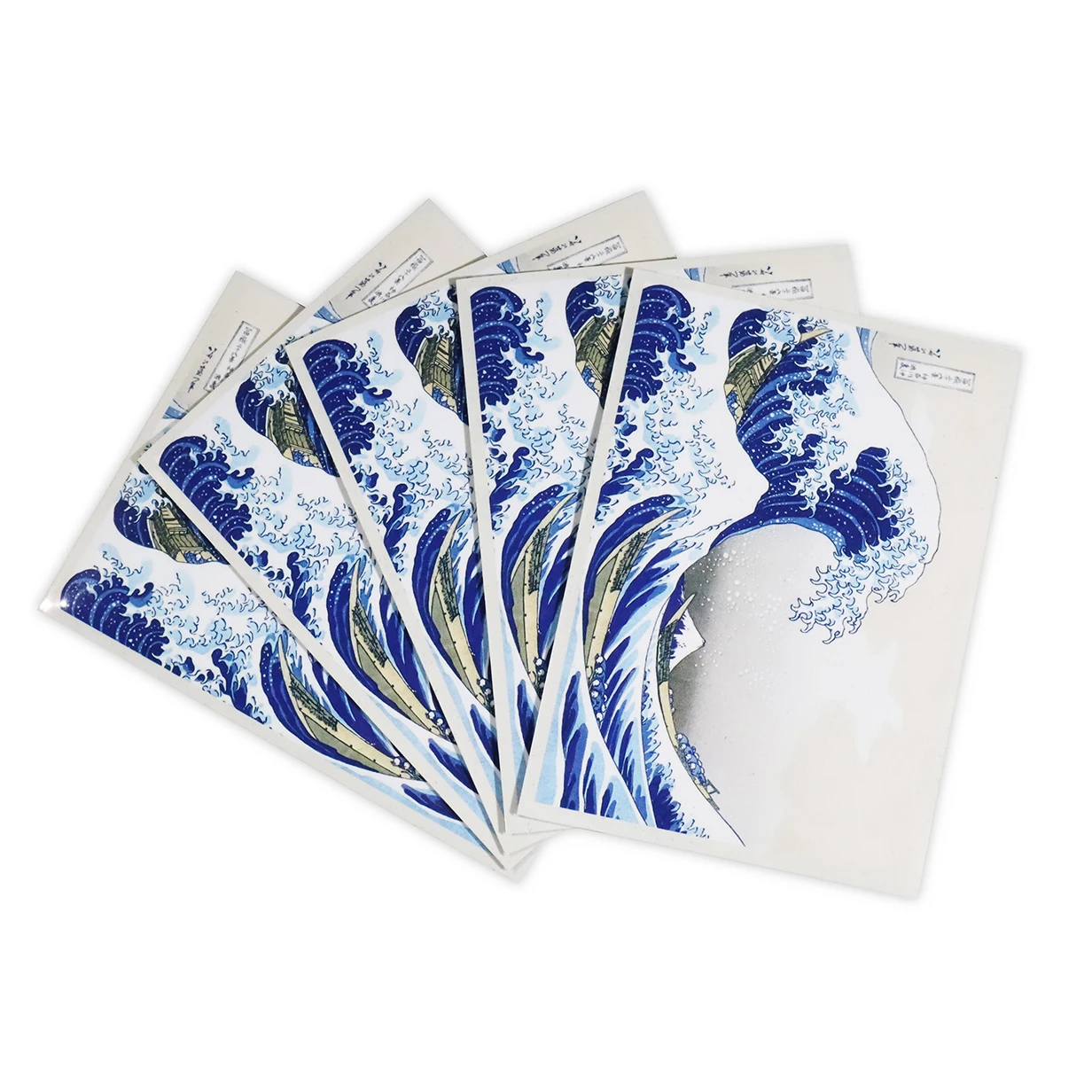 Japanese Artwork The Great Wave off Kanagawa Card Sleeves,Top Loader YGO/PKM/MGT Protector Cards Shielder Cover 66x91/62X89mm