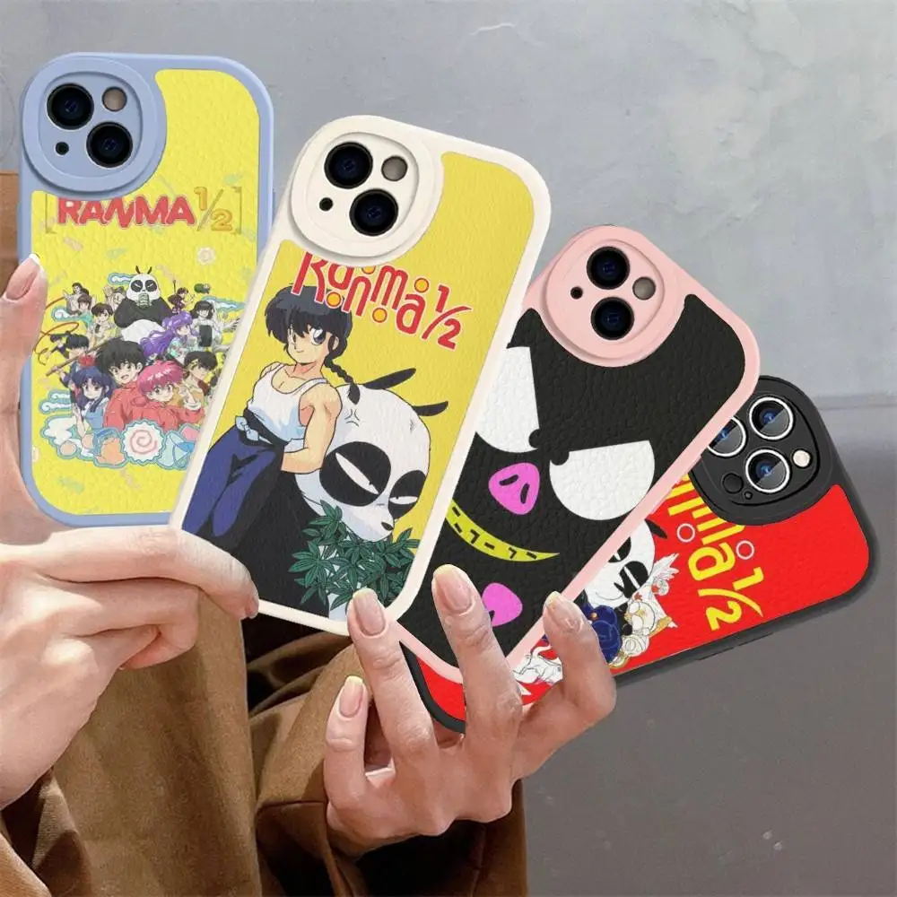 

Cartoon Ranma 1 2 Phone Case Hard Leather For IPhone 16 15 14 13 12 Mini 11 14 Pro Max Xs X Xr 7 8 Plus Fundas