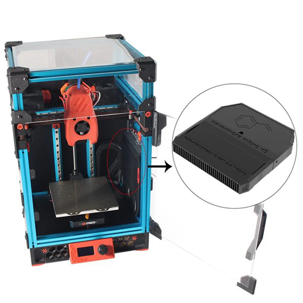 A56XQ Nevermore V6 DUO Aktivkohlefilter, verbesserte 3D-Druckerteile, einschließlich Kohle für Voron V2 Trident V0