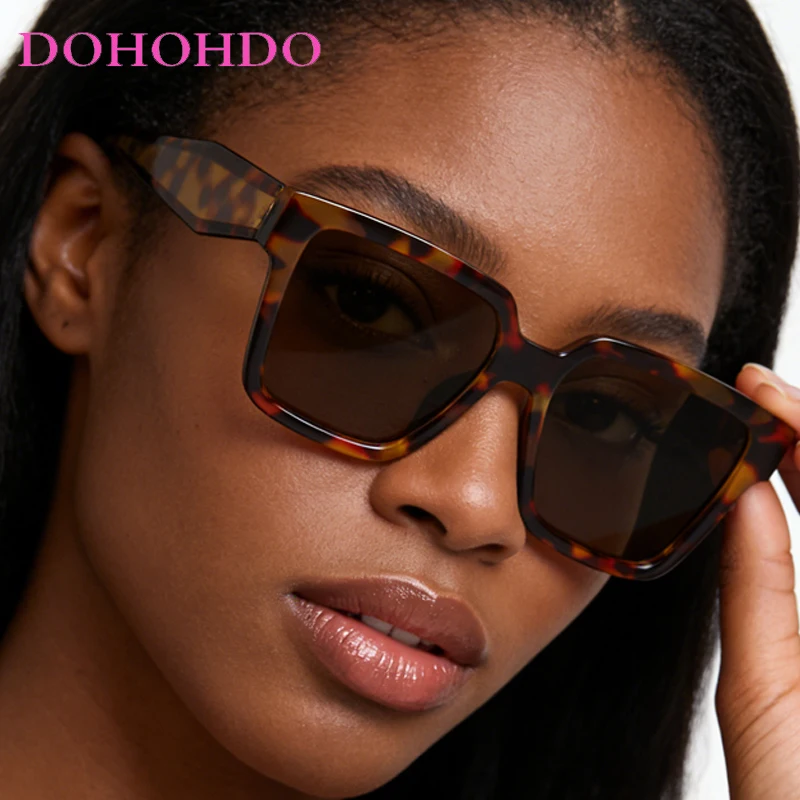 

Luxury Designer Oversized Square Women Sunglasses Vintage Classic Sunglass Men Outdoor Driving Travel Eyeglasses Unisex UV400