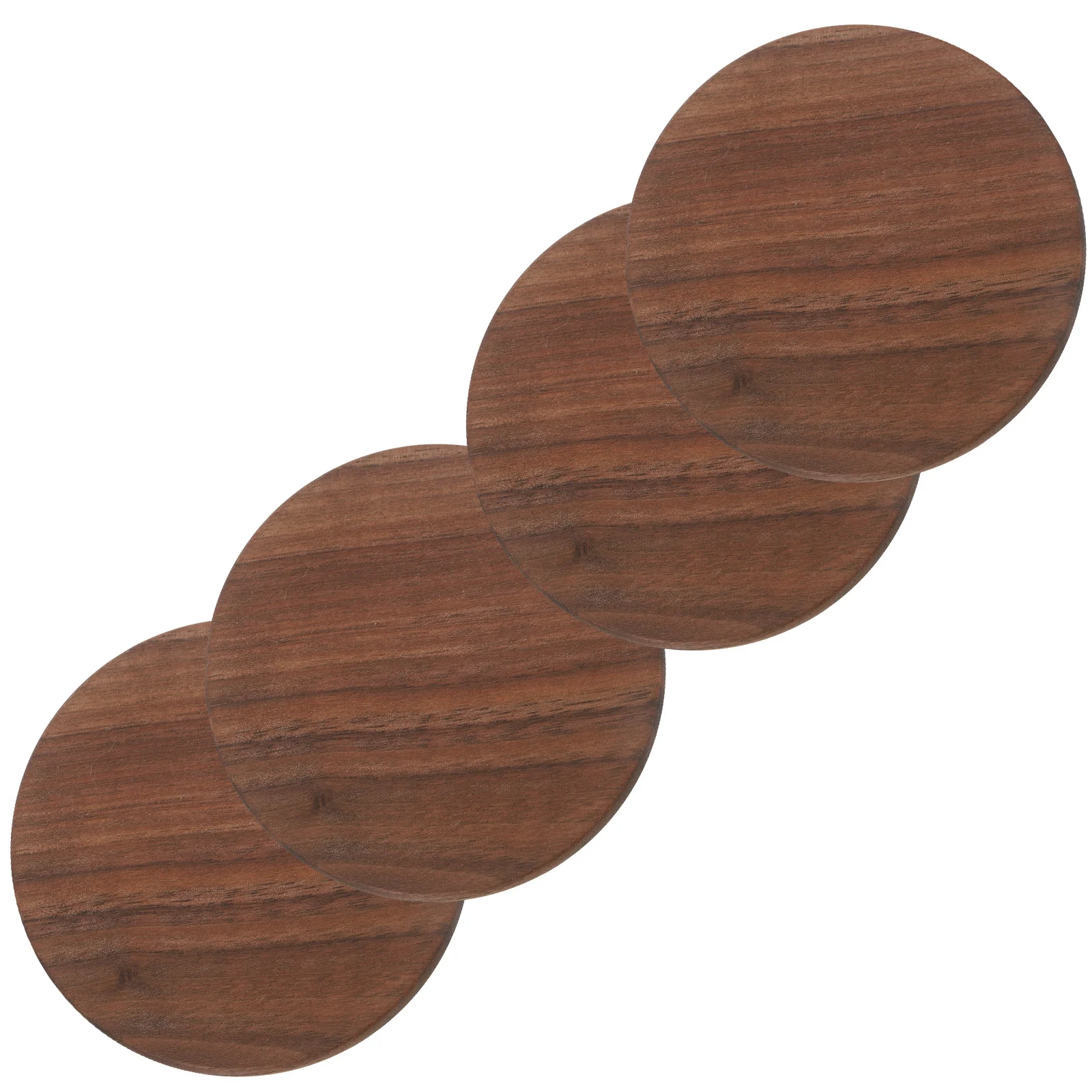 

4Pcs Wood Coasters Square Cup Mats Anti-Scald Drink Table Protector for Home Kitchen Dining Wood Coasters for Crafts