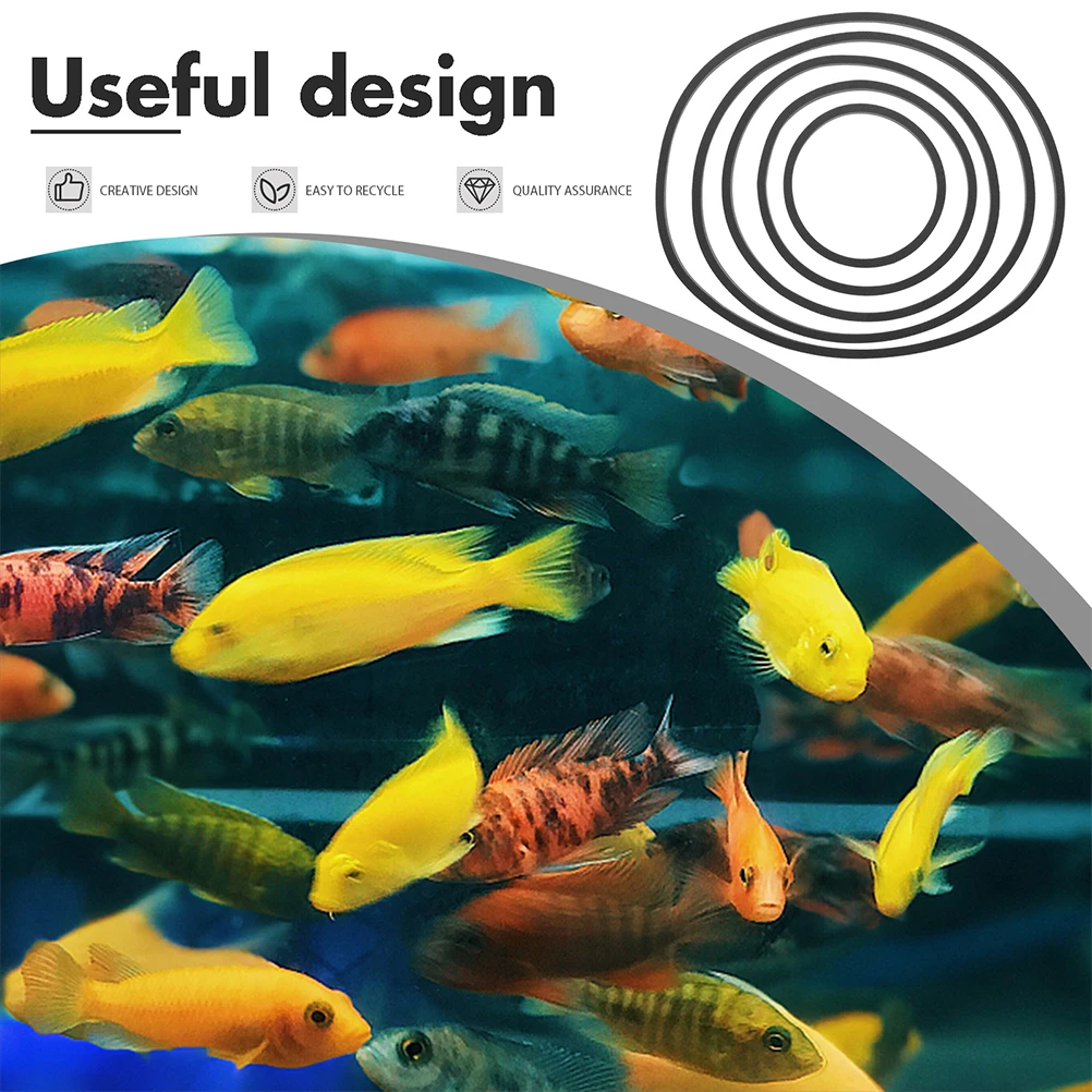 

10pcs Floating Plant Ring For Fish Tank Durable Plastic Aquarium Plants Holder Isolation Circle Duckweed Feeding Ring