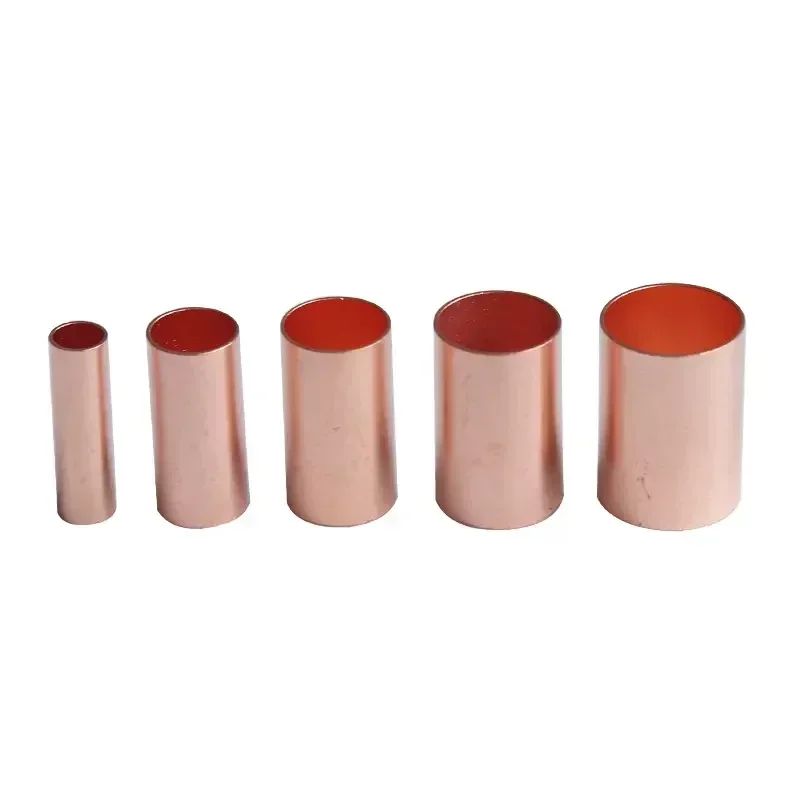 1000Pcs Copper Tube Crimping Terminal Material GT Red Copper Connecting Pipe Cold Crimping Wire Docking Wire Joint Connector