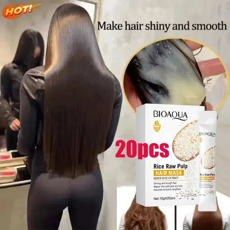 Máscara de cabelo mágica profissional, reparação natural, prevenção de secura, pontas divididas, reparação de danos, frizz, emaranhados, 5 segundos, cuidados suaves e suaves