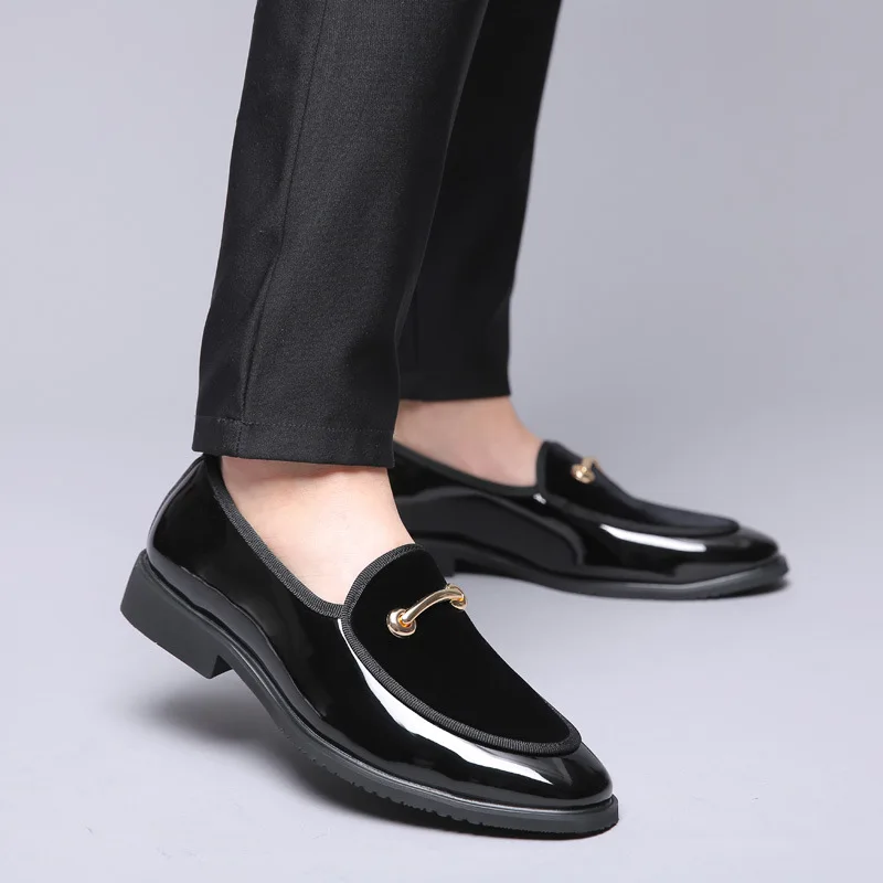 Party Shoes For Men Coiffeur Dress Shoes Men Formal Designer Wedding Shoes Men Elegant Italian Brand Sepatu Slip On Pria Ayakkab