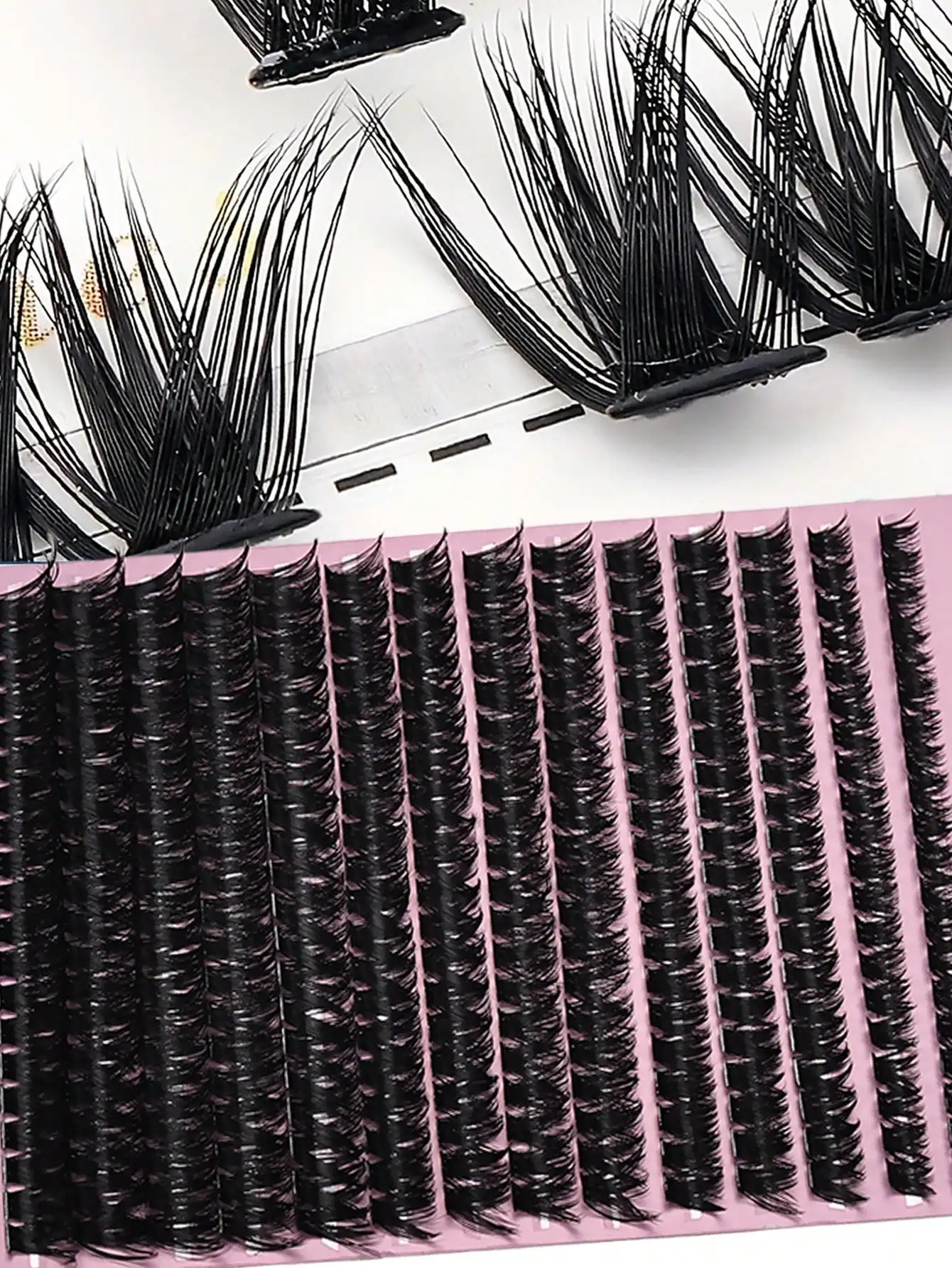 80D D-Curl 8 16mm DIY Wimpernbüschel, dicke und voluminöse Einzelwimpernverlängerungen, falsche Wimpern für den täglichen Gebrauch, Partys und Make-up-Looks – Detail 5