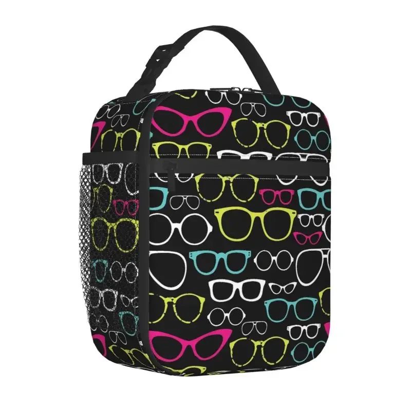 Custom Snellen Chart Eye Test Insulated Lunch Bag Portable Reusable Thermal Cooler Oxford Lunch Box Reusable Food Bento Tote Bag