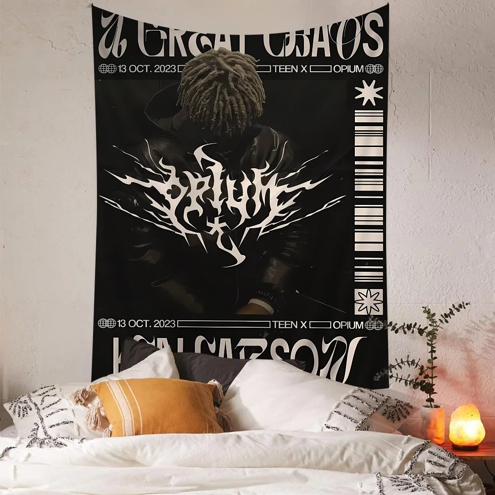 Rapper K-Ken C-Carson A Great Chaos Hanging Bohemian Tapestry Bohemian Wall Tapestries Mandala Kawaii Room Decor