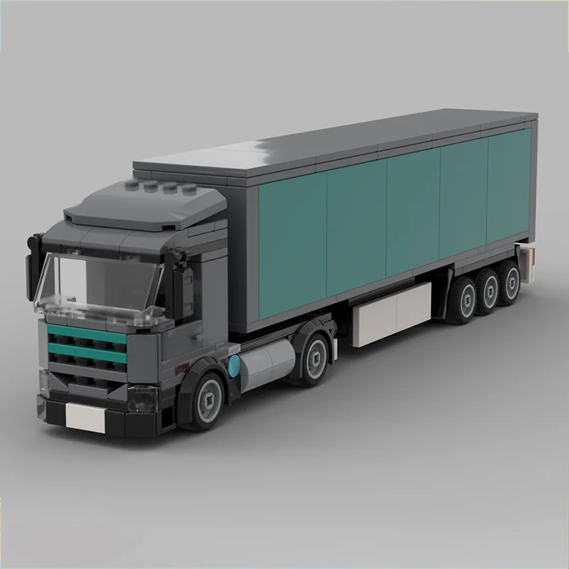 ชุดตัวต่อรถบรรทุกหนักแบบโมดูลาร์ รุ่น City Car Model MOC ของเล่นประกอบสำหรับเด็ก ของขวัญวันหยุด