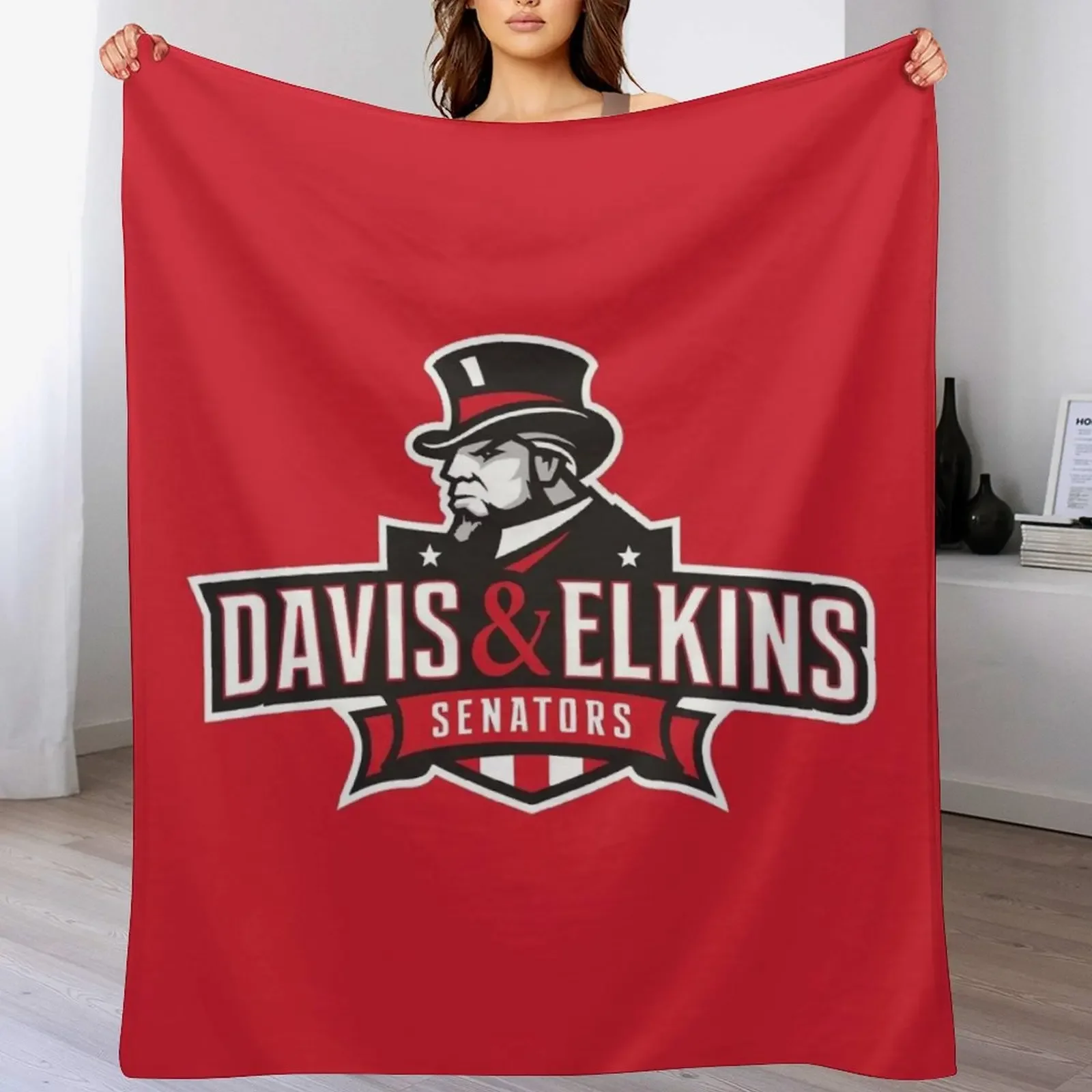 

Davis & Elkins College Throw Blanket Cozy Warm Blanket for Bed Room Decor