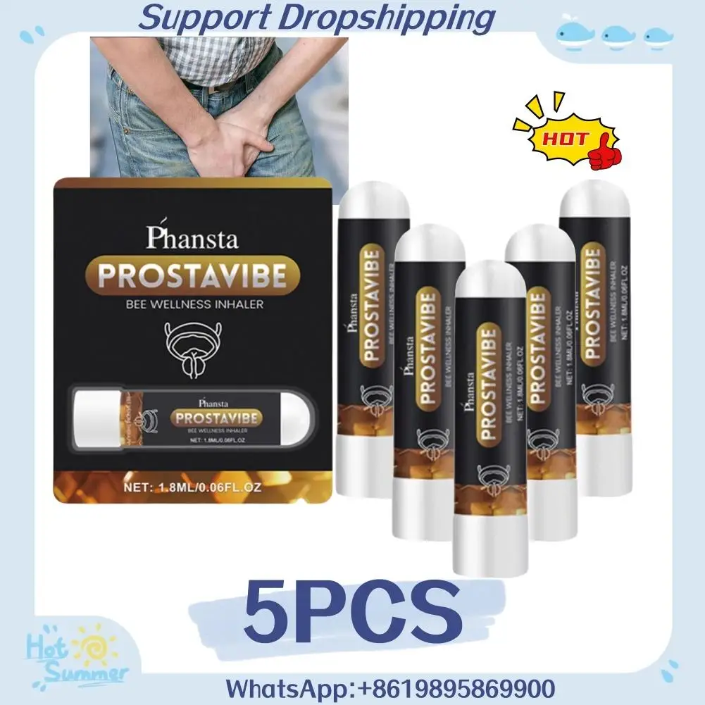 5PCS New Prostatitis Treatment Nasal Inhaler Cure Urethritis Frequent Urination Kidney Deficiency Prostate Health Care