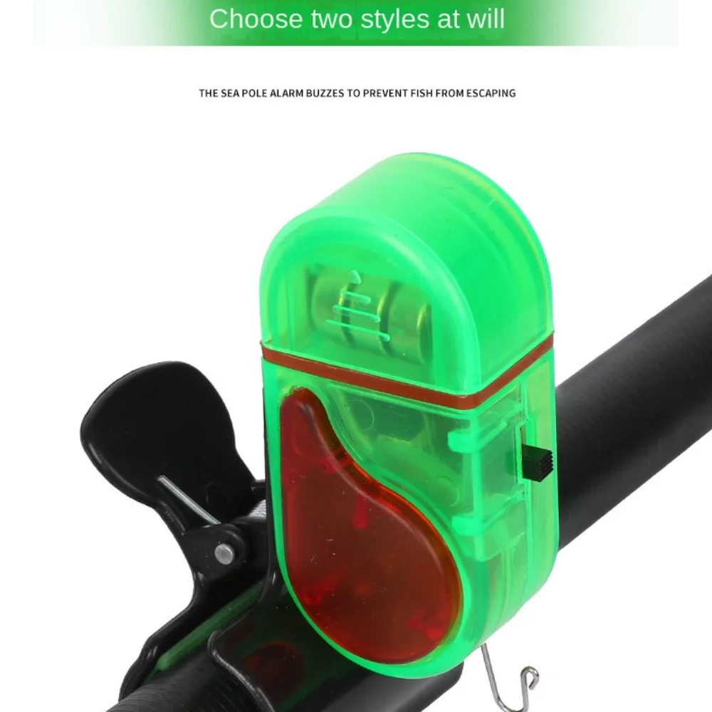 

Fish Accessories High Sensitive Fishing Alarm Bell LED Light Indicator Fish Bite Alarm Fishing Rod Clip-on Fishing Rod Buzzer