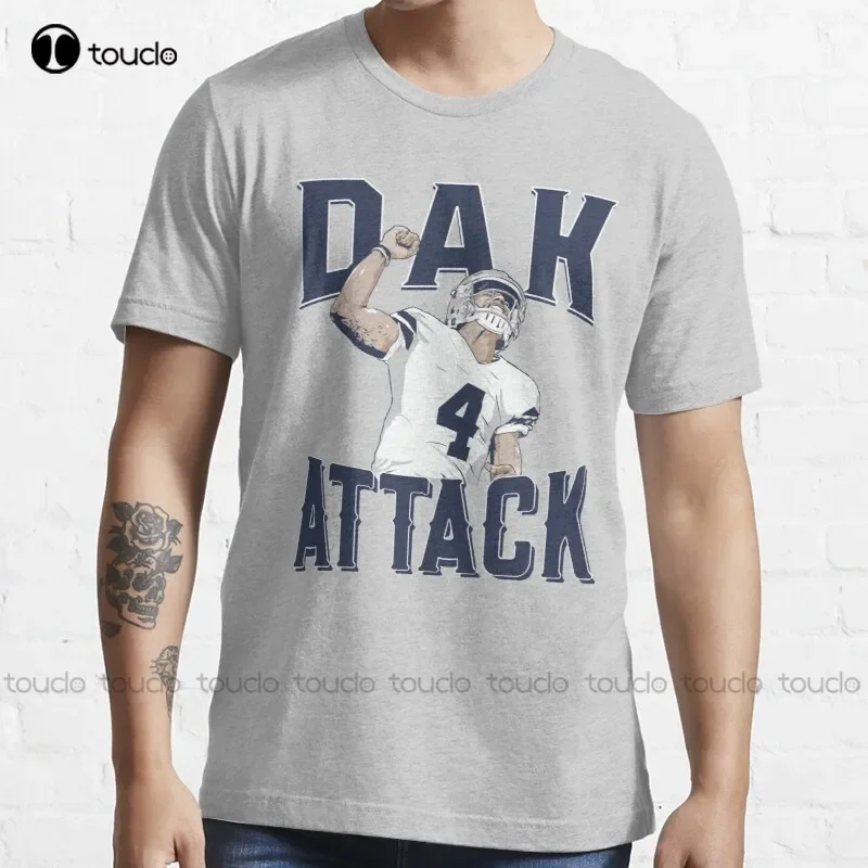 New Dak Attack Dallas Football T-Shirt Mens T Shirt S-5XL white shirts Unisex