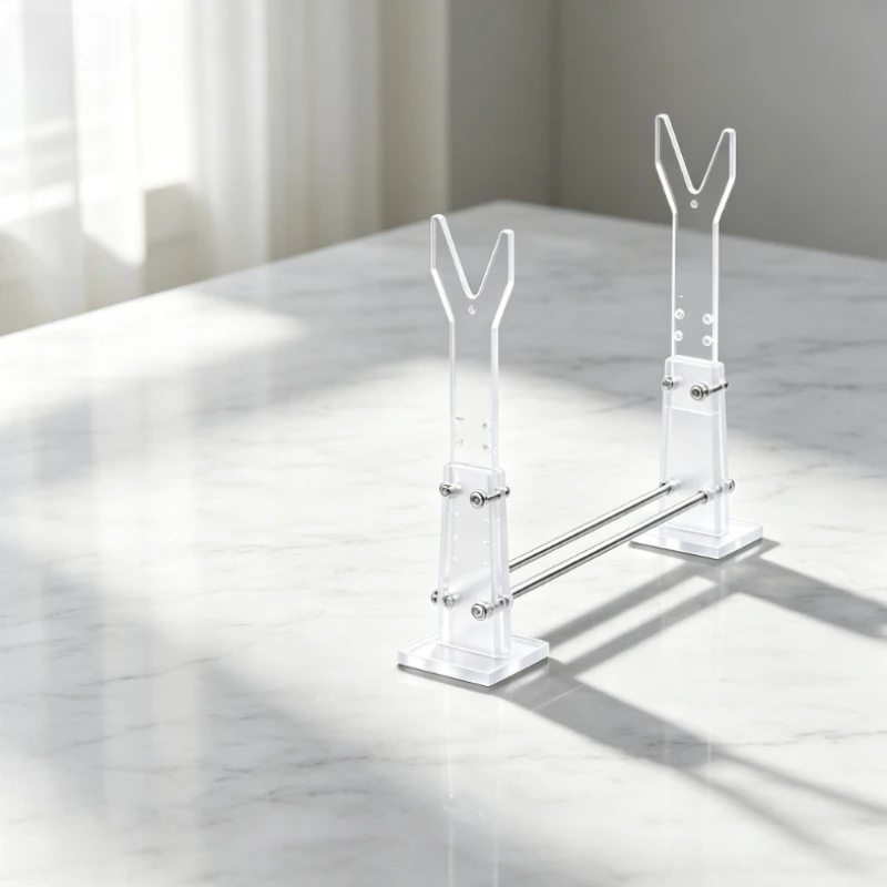 Detachable Clear Acrylic Display Stand Desktop Ornament Support Frame for Hobby Collectibles