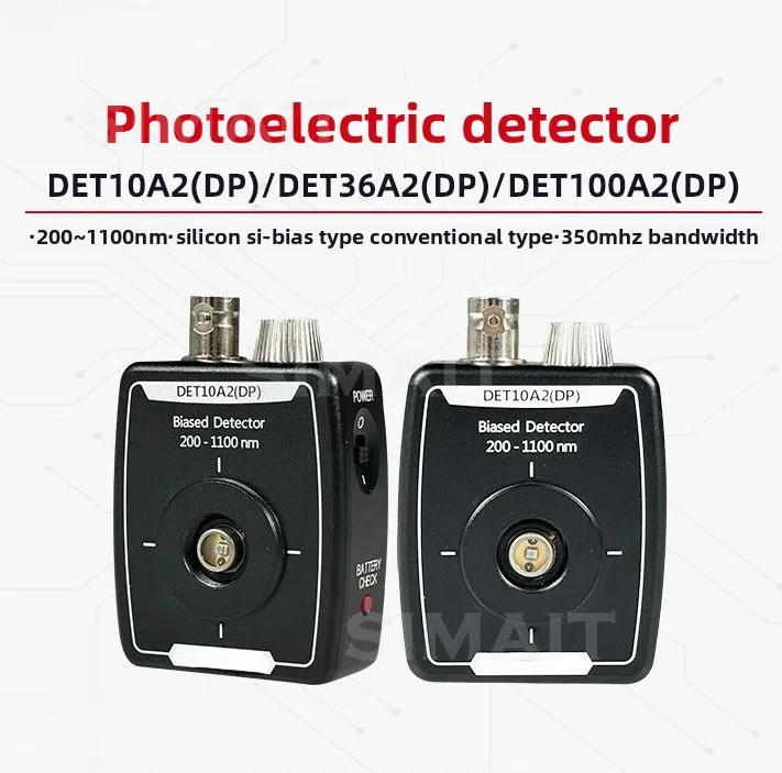 Amplified Si Photodetector 350-1100nm | Eight-Level Adjustable Gain Optical Sensor for Detection