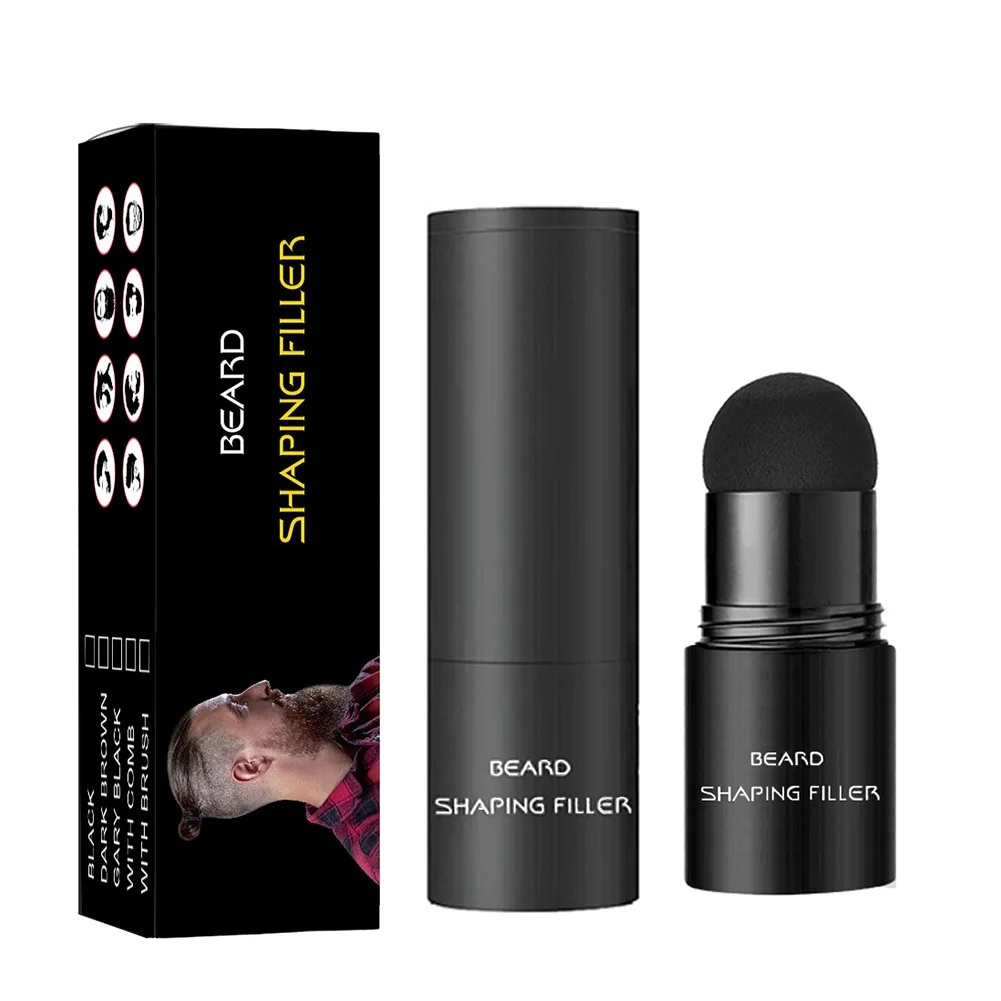 Pluma portátil para Barba para hombre, cepillo de relleno, potenciador de lápiz, reparación duradera, herramientas para dar forma al bigote, herramientas de lápiz de maquillaje para el cabello